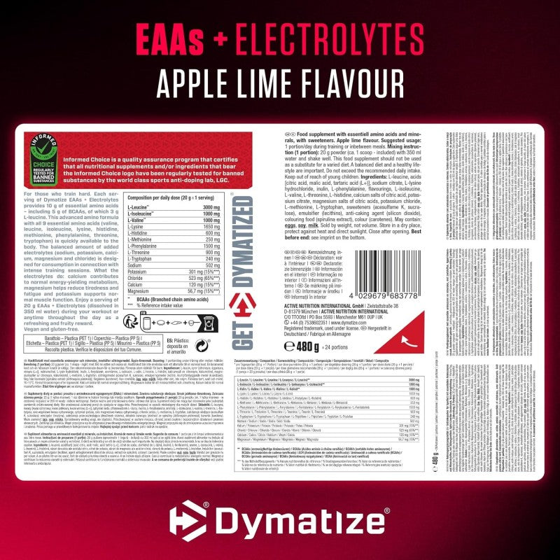 Dymatize EAAs + Electrolytes 480g Dose