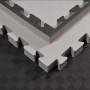 Bodenmatten - Kampfsportmatten, grau/schwarz 100x100x4cm Bodenmatten - 1