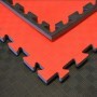 Floor mats - Martial arts mats black/red 100x100x2cm Floor mats - 3