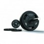 Jordan 135kg Olympic barbell set premium, rubberized, black (JTOPR2) Dumbbell and barbell sets - 1