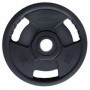 Jordan 135kg Olympic barbell set premium, rubberized, black (JTOPR2) Dumbbell and barbell sets - 7