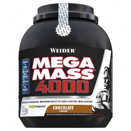 Weider Mega Mass 4000 3kg can-Weight gainer-Shark Fitness AG