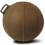 Ballon-siège VLUV Velt Merino en feutre de laine brun chiné/vert Ballons-sièges & poufs - 1