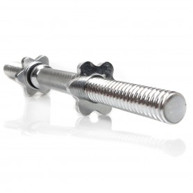 Dumbbell bars 30mm with thread and 2 screw caps, 48cm Dumbbell bars - 1