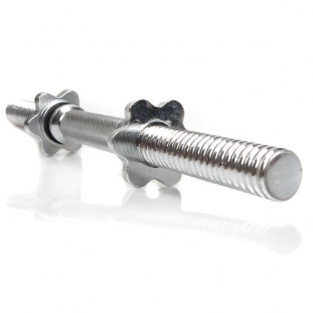 Dumbbell bars 30mm with thread and 2 screw caps, 48cm-Dumbbell bars-Shark Fitness AG
