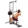 Body Solid lat/rowing machine (GLM83) dual function devices - 2
