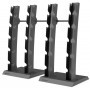 Support vertical d'haltères courts Jordan pour 2,5-30kg (12 paires KH) (JTVDR4) Support pour haltères et disques - 2