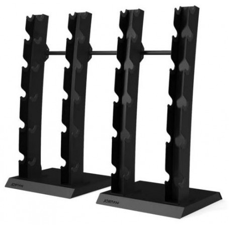 Jordan vertical dumbbell rack for 2.5-30kg (12 pairs of dumbbells) (JTVDR4)-Barbells and disc stands-Shark Fitness AG