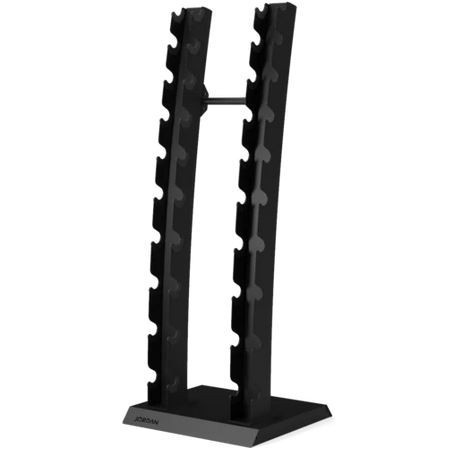 Jordan vertical dumbbell rack for 1-10kg/2-20kg (10 pairs of dumbbells) (JTVDR2)-Barbells and disc stands-Shark Fitness AG