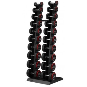 Jordan dumbbell set premium urethane 2.5-25kg including vertical rack Dumbbell and barbell sets - 1