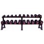 Jordan rubberized dumbbell set 2.5-25kg with stand 2-ply dumbbell and barbell sets - 2
