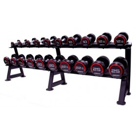 Jordan Dumbbell Set Premium Urethane 2.5-25kg with Stand 2-ply Dumbbell and barbell sets - 1