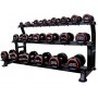 Jordan Dumbbell Set Premium Urethane 2.5-25kg with Stand 3-Ply Dumbbell and Barbell Sets - 2
