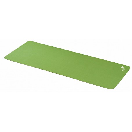 Calyana by Airex - Tapis de yoga Advanced vert citron-noisette - L185 x l66 x D0,45-Tapis de gymnastique-Shark Fitness AG