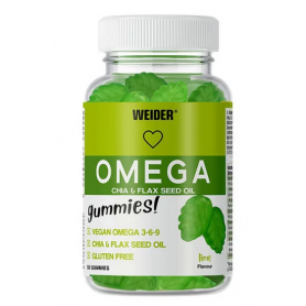 Weider Vital Gummies Omega (vegan) 50 bonbons gélifiés Vitamines et Minéraux - 1