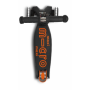 Micro Maxi Micro Deluxe black/orange LED (MMD143) Kickboard - 2