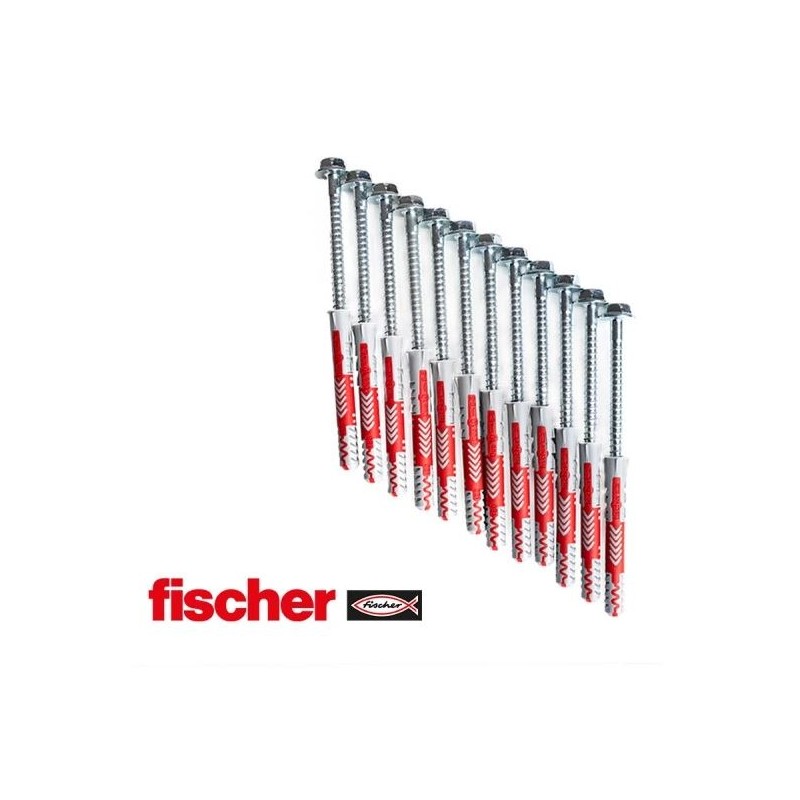 BenchK Schrauben 10 x 80 inkl. Fischer-Dübel (Set mit 12 Stück) (KM12)