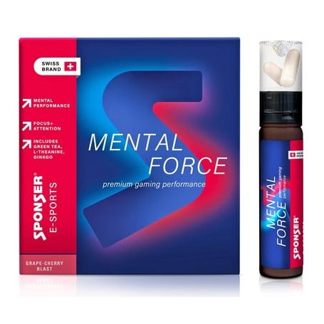 Sponser Mental Force 5 x 25ml-Vitamines et Minéraux-Shark Fitness AG