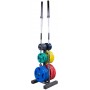 Body Solid disc rack with bar holder 50mm WT46 Dumbbell and disc rack - 3
