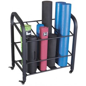 Body Solid Storage Trolley with Wheels (GYR500) Dumbbell and Disc Rack - 1