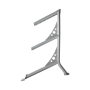 Body Solid Pro Club Line Stand Modular - Side Panel for 3 Shelves (SDKRUP3) Dumbbell and Disc Stand - 2