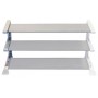 Body Solid Pro Club Line Stand Modular - Side Panel for 3 Shelves (SDKRUP3) Dumbbell and Disc Stand - 6