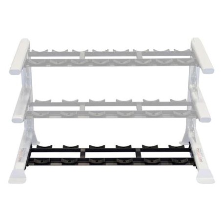 Body Solid Pro Club Line Stand Modular - Dumbbell Shelves with Rubber Trays (SDKRSD)-Barbells and disc stands-Shark Fitness AG