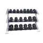 Body Solid Pro Club Line Stand Modular - Dumbbell Shelves with Rubber Supports (SDKRSD) Dumbbell and Disc Stand - 5