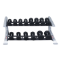 Body Solid Pro Club Line Dumbbell Stand with Rubber Shells 2-ply (SDKR500SD) Dumbbell and Disc Stand - 2