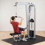 Body Solid Club Line - lat pulldown/rowing station (SLM300G) single stations plug-in weight - 4
