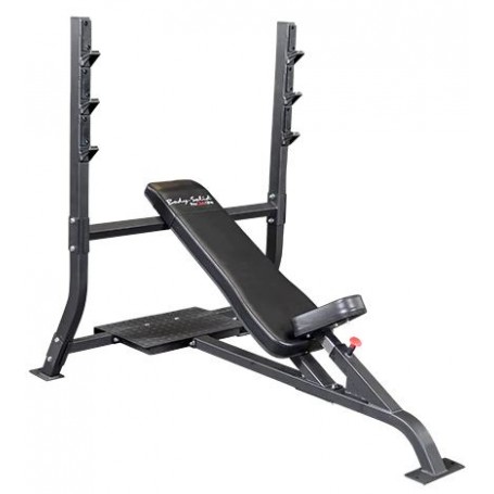Body Solid Pro Club Line Olympic Incline Bench (SOIB250)-Weight benches-Shark Fitness AG