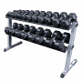 Body Solid dumbbell rack, wide, 2-ply (GDR60) Dumbbell and disc rack - 2