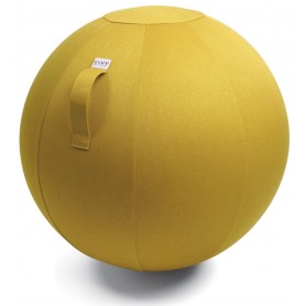 VLUV Boule d'assise en tissu Leiv, jaune moutarde, 60-65cm Siège ballon / Fauteuil poire - 1