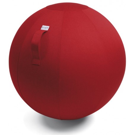 VLUV Leiv Stoff-Sitzball, ruby red, 60-65cm-Sitzbälle & Sitzkissen-Shark Fitness AG