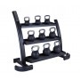 Jordan Kettlebell Stand, 3-ply (JTKBR-03) Dumbbell and Disc Stand - 4