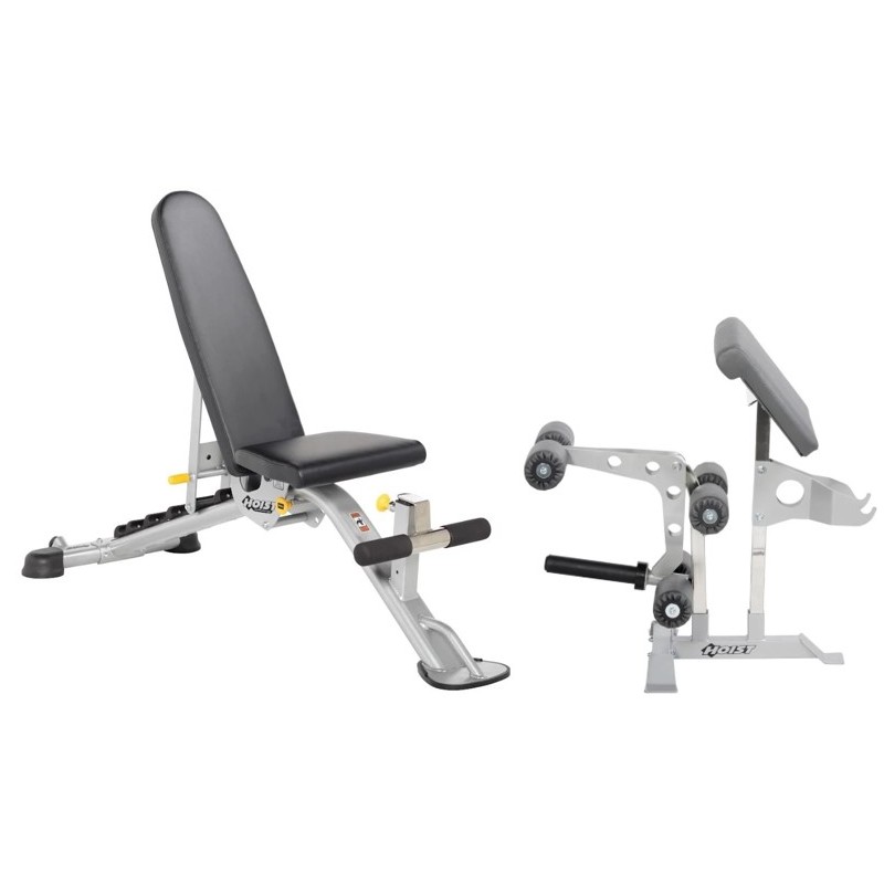Set offer - Hoist Fitness F.I.D. universal bench (HF-5165) incl. leg/bicep section and accessory rac