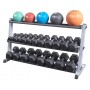 Body Solid Ball Rack to Dumbbell Stand Horizontal, Wide (GMRT6) Dumbbell and Disc Stand - 3