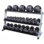 Body Solid Ball Rack to Dumbbell Stand Horizontal, Wide (GMRT6) Dumbbell and Disc Stand - 4