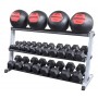 Body Solid Ball Rack to Dumbbell Stand Horizontal, Wide (GMRT6) Dumbbell and Disc Stand - 5