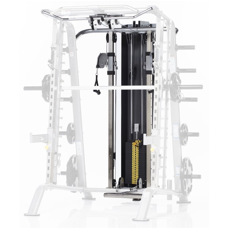 Tuffstuff Lat/Rudder Pull to Half Cage with Smith Machine (CHL-610WS)