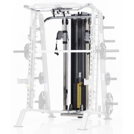Tuffstuff Lat/Rudder Pull to Half Cage with Smith Machine (CHL-610WS)-Rack and multi-press-Shark Fitness AG