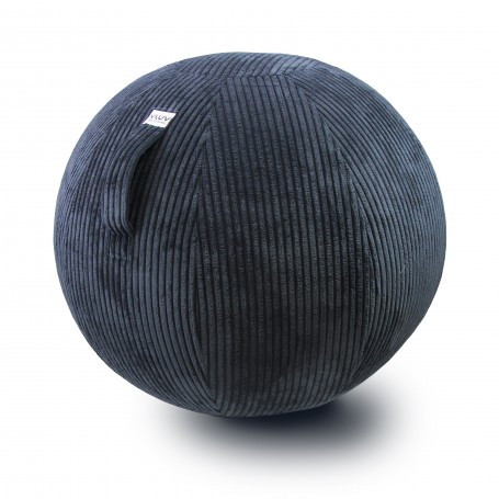 VLUV VLIP wide cord sitting ball, navy, 60-65cm-Gym balls and sitting balls-Shark Fitness AG