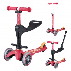 Mini Micro 3in1 Deluxe Plus Ruby Red (MMD056) Trottinette - 1