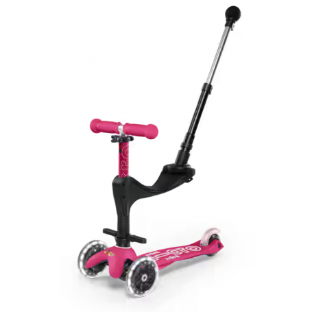 Micro Mini Micro 3in1 Deluxe Plus LED Pink (MMD146)-Kickboard und Scooter-Shark Fitness AG