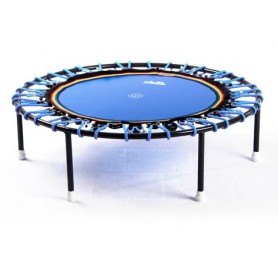 Trimilin Trampoline Vivo 120cm with blue jumping mat in folding legs bands green, folding legs trampoline - 1