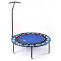Trimilin Trampoline Jump 120 with support bar with blue jumping mat and screw legs trampoline - 2