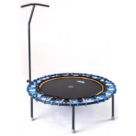 Trimilin Trampoline Jump 120 with support bar with black jumping mat and folding legs trampoline - 1