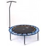 Trimilin Trampoline Jump 120 with support bar with black jumping mat and folding legs trampoline - 1
