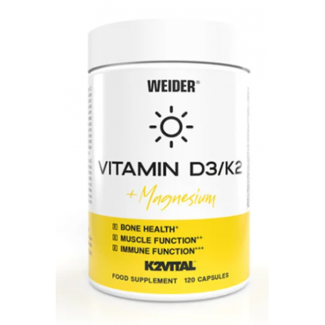 Weider Vitamin D3/K2 120 capsules-Vitamins and minerals-Shark Fitness AG