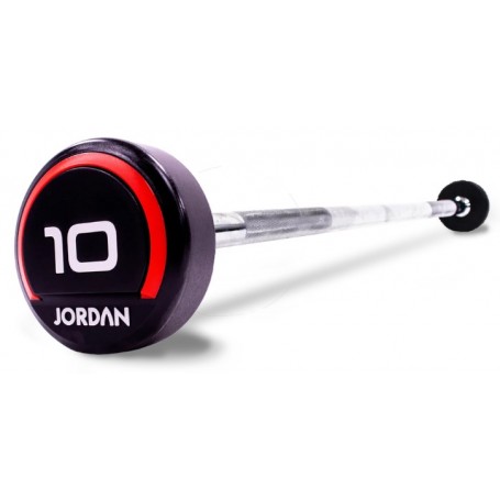 Haltères longs Jordan Premium en uréthane (JLUBARSN4)-Haltères courts / Haltères longues-Shark Fitness AG